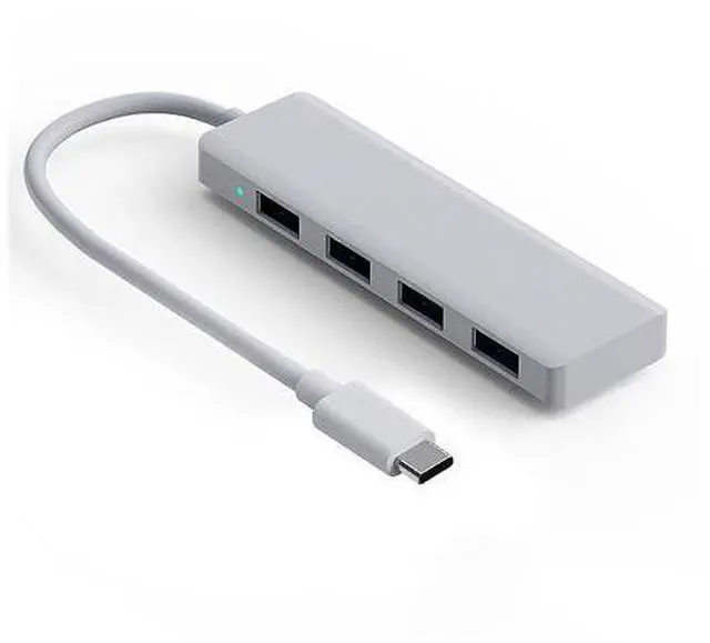 Main image of The new private model TYPE-C expaon dock hub is a multi-interface hub that supports one-to-four connections at high speed. It is plug-and-play and ultra-thin. Ivory white