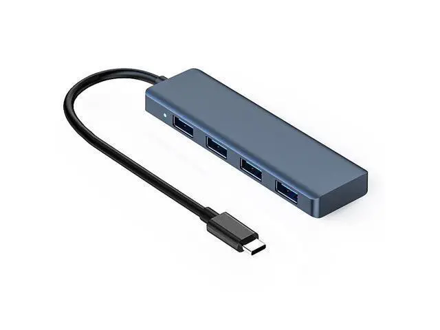 Alt view image 2 of 4 - The new private model TYPE-C expaon dock hub is a multi-interface hub that supports one-to-four connections at high speed. It is plug-and-play and ultra-thin. Ivory white