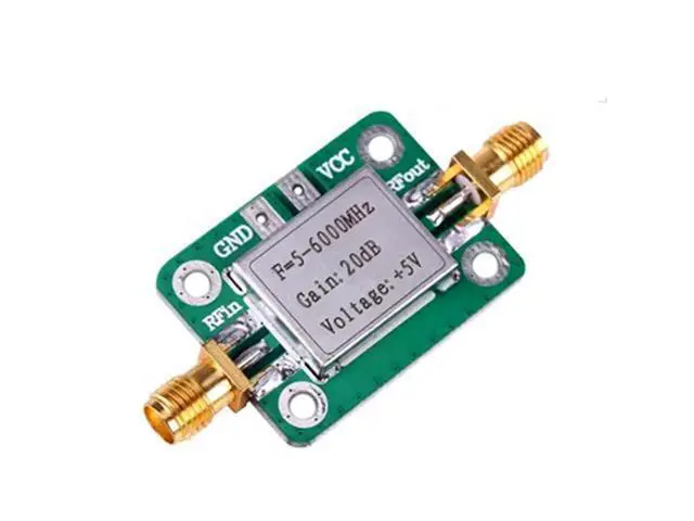 Alt view image 5 of 5 - RF ultra-wideband power amplifier with a gain of 20 dB from 5 MHz to 6 GHz. Operating frequency range of 5 - 6000 MHz. Equipped with a shielding shell.
