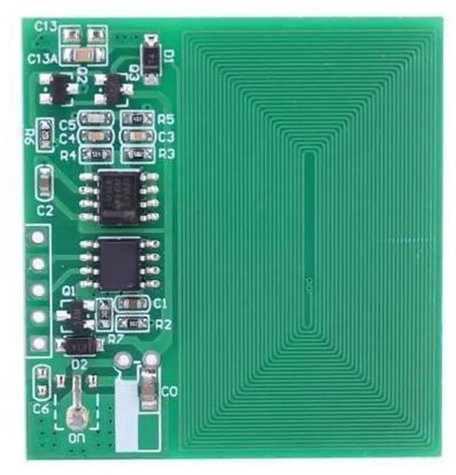 Main image of 3.3-5V RFID IC Wireless Module RFID Reader Module UART Interface Built-In Antenna IC KEY Reader Module Output Super RDM6300
