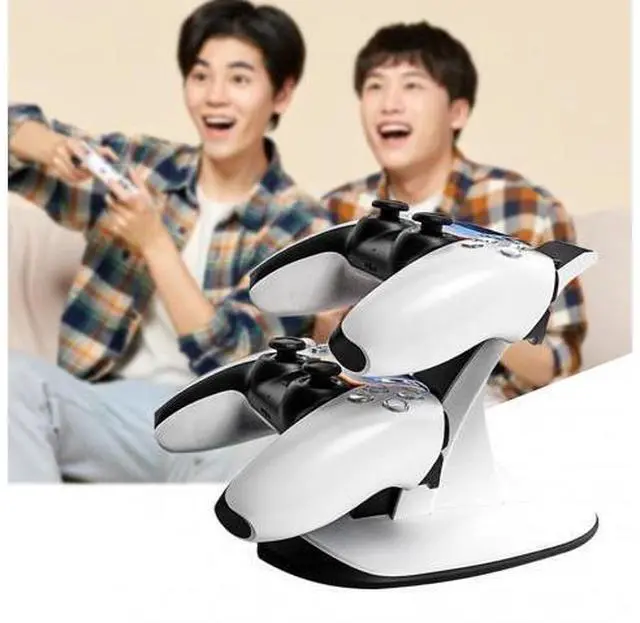 Alt view image 2 of 6 - Dual Fast Charger For PS5 Wireless Controller Type C Charging Dock Station LED Stand Dock Station For Sony PlayStation5 Gamepads
