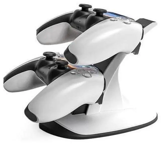 Alt view image 3 of 6 - Dual Fast Charger For PS5 Wireless Controller Type C Charging Dock Station LED Stand Dock Station For Sony PlayStation5 Gamepads
