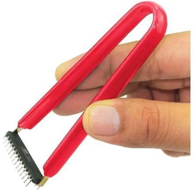 Alt view image 2 of 6 - IC Chip Remover Clip U-shaped Switch Key Puller Keycaps Keyboard Removing Tool(Yellow)