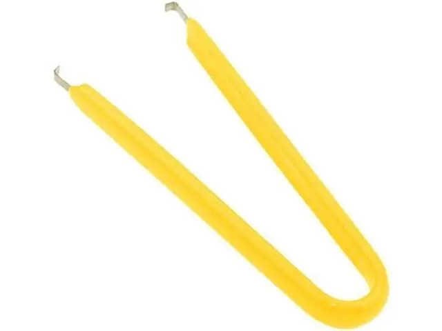 Alt view image 4 of 6 - IC Chip Remover Clip U-shaped Switch Key Puller Keycaps Keyboard Removing Tool(Yellow)