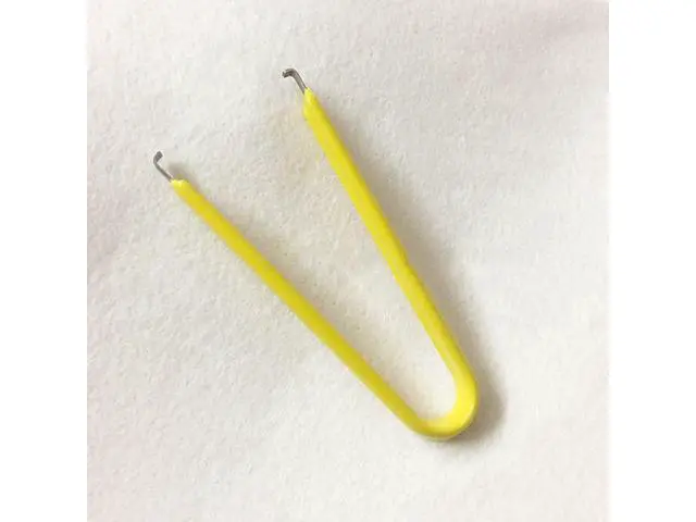 Alt view image 6 of 6 - IC Chip Remover Clip U-shaped Switch Key Puller Keycaps Keyboard Removing Tool(Yellow)