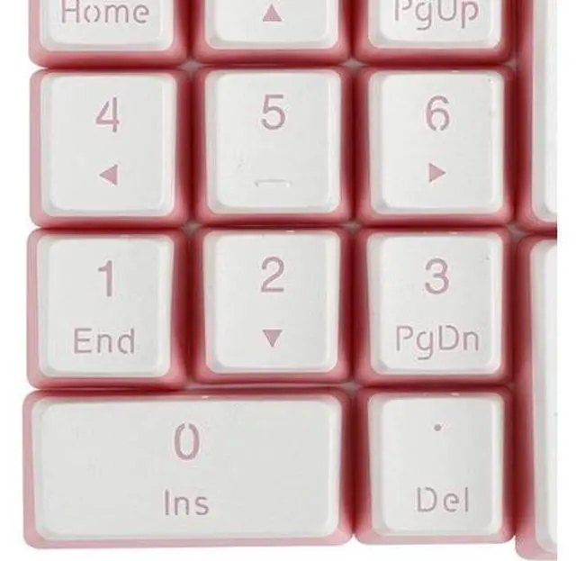 Alt view image 6 of 6 - Kesoto Mechanical Gaming Keyboard Numeric Keycaps, PBT Keycaps, Dustproof Waterproof Anti-Slip Home Custom Keycaps for Numeric Keypad - Pink, 21Key for OEM