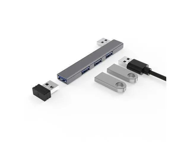 Alt view image 2 of 5 - 8-in-1 USB hub extender, four-in-one hub, Type-C expaon dock, one-to-four computer splitter expaon dock Side-mounted Type-C interface