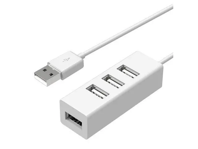 Alt view image 2 of 6 - USB 2.0 multi-port expaon dock hub with four ports, computer splitter, mini four-port extender USB 2.0 15cm Black