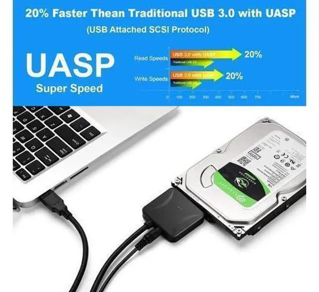 Alt view image 4 of 5 - To Usb 3.0 Hub IDE Adapter USB 3.0 to IDE ATA Converter HUB for 2.5" 3.5" HDD Hard Disk Driver With Power Cable