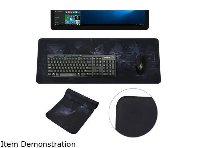 Alt view image 7 of 7 - FirstPower Gaming Mouse Pad Large Size Desk Keyboard Mat 11.81x31.50inch Extra Large XL Size Anti-Slip Gaming Mouse Pad For PC Laptop Macbook