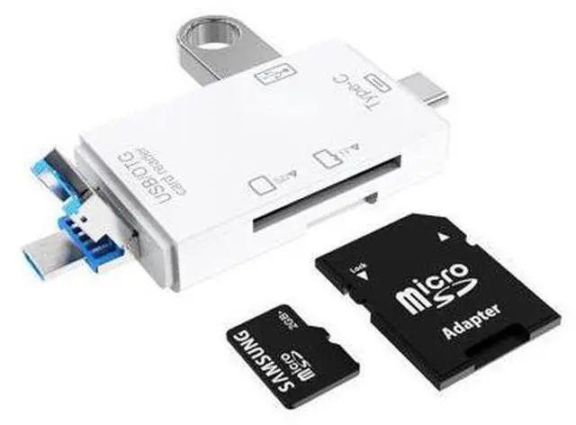 Main image of USB 3.0 card reader - type-c for Android phones, computers, multi-functional OTG 2.0 SD/TF/U disk XP-82 Elegant White 2.0