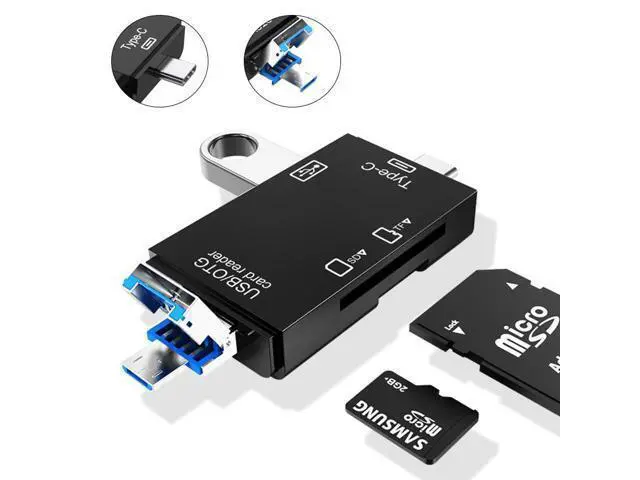 Alt view image 3 of 6 - USB 3.0 card reader - type-c for Android phones, computers, multi-functional OTG 2.0 SD/TF/U disk XP-82 Elegant White 2.0