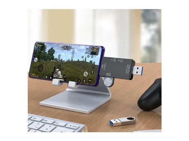 Alt view image 6 of 6 - USB 3.0 card reader - type-c for Android phones, computers, multi-functional OTG 2.0 SD/TF/U disk XP-82 Elegant White 2.0