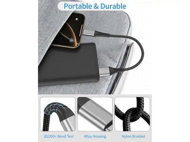 Alt view image 3 of 7 - 6 inch Short iPhone Charger Cord 2 Pack 0.5ft USB A to Lightning Cable iPhone Charger Fast Charging for Charging Stations iPhone 14 13 12 11 Pro Max