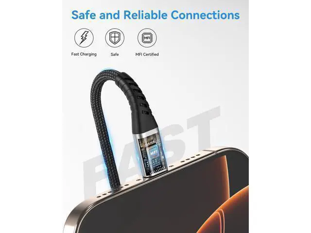 Alt view image 4 of 7 - 6 inch Short iPhone Charger Cord 2 Pack 0.5ft USB A to Lightning Cable iPhone Charger Fast Charging for Charging Stations iPhone 14 13 12 11 Pro Max