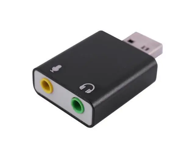 Alt view image 2 of 4 - 7.1-Channel Aluminum Alloy Usb Sound Card Computer External Sound Card Usb7.1 Sound Card Analog Sound Card