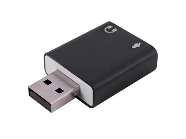Alt view image 4 of 4 - 7.1-Channel Aluminum Alloy Usb Sound Card Computer External Sound Card Usb7.1 Sound Card Analog Sound Card