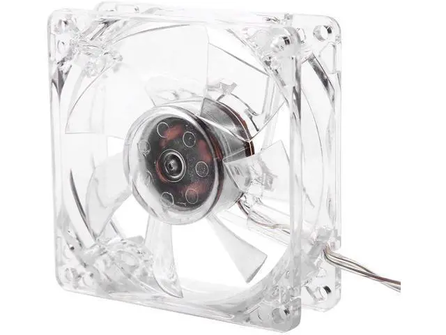 Alt view image 2 of 7 - CPU Cooling Fan, 5V CPU Cooling Fan, 8cm USB Colorful Light Transparent Cooling Fan with 4 Color Lamps,Water Cooling Cooler System AMD Intel CPU Water Cooler For PC Computer