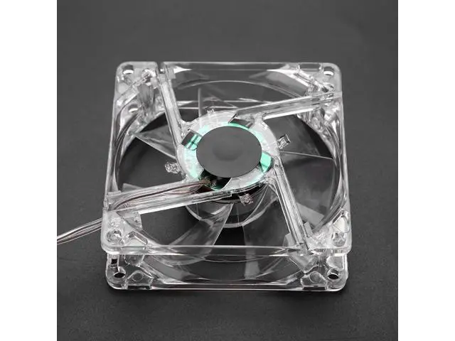 Alt view image 4 of 7 - CPU Cooling Fan, 5V CPU Cooling Fan, 8cm USB Colorful Light Transparent Cooling Fan with 4 Color Lamps,Water Cooling Cooler System AMD Intel CPU Water Cooler For PC Computer