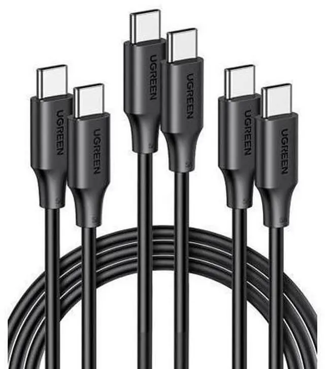 Main image of UGREEN 100W 3-Pack USB C Cable, Fast Charging USB-C Charger Cable Compatible with iPhone 16/16 Plus/16 Pro/16 Pro Max/15, MacBook Pro 2022, iPad Pro 2022, Galaxy S24/S23 Ultra, Pixel, 6.6FT
