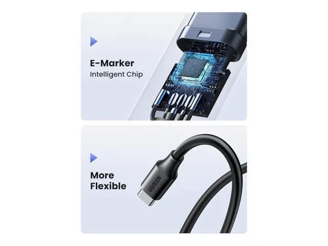 Alt view image 4 of 7 - UGREEN 100W 3-Pack USB C Cable, Fast Charging USB-C Charger Cable Compatible with iPhone 16/16 Plus/16 Pro/16 Pro Max/15, MacBook Pro 2022, iPad Pro 2022, Galaxy S24/S23 Ultra, Pixel, 6.6FT