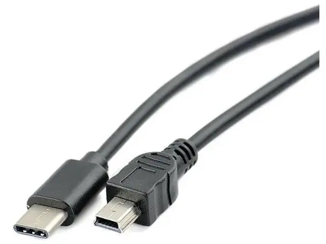 Alt view image 2 of 5 - 1pc USB Type-c to Mini USB Cable USB-C Male to Mini-B Male Converter Adapter Lead Data Cable 30cm