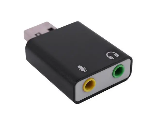 Alt view image 3 of 4 - 7.1-Channel Aluminum Alloy Usb Sound Card Computer External Sound Card Usb7.1 Sound Card Analog Sound Card