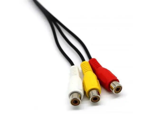 Alt view image 2 of 4 - 3X USB To 3RCA Cable USB Female To 3 RCA Rgb Video AV Composite Adapter Converter Cable Cord Connector Lead