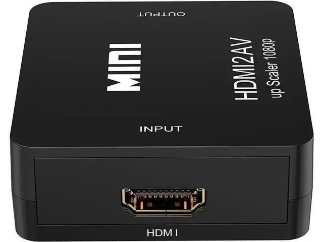 Alt view image 5 of 7 - 1080P HDMI to AV 3RCA CVBs, HDMI to RCA,HDMI to AV,Composite Video Audio Converter Adapter Supporting PAL/NTSC with USB Power Cable Black - OEM
