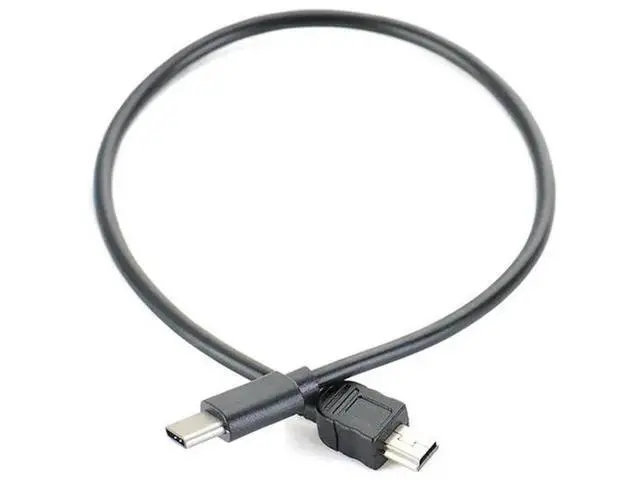 Alt view image 3 of 5 - 1pc USB Type-c to Mini USB Cable USB-C Male to Mini-B Male Converter Adapter Lead Data Cable 30cm