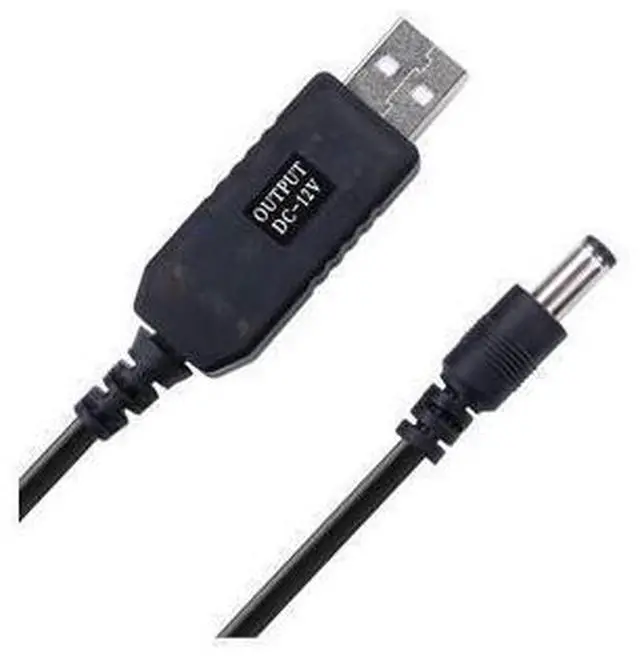 Main image of USB Voltage Step Up Converter - DC 5V to 12V 3ft Cable with DC Jack 5.5 x 2.5mm or 5.5 x 2.1mm