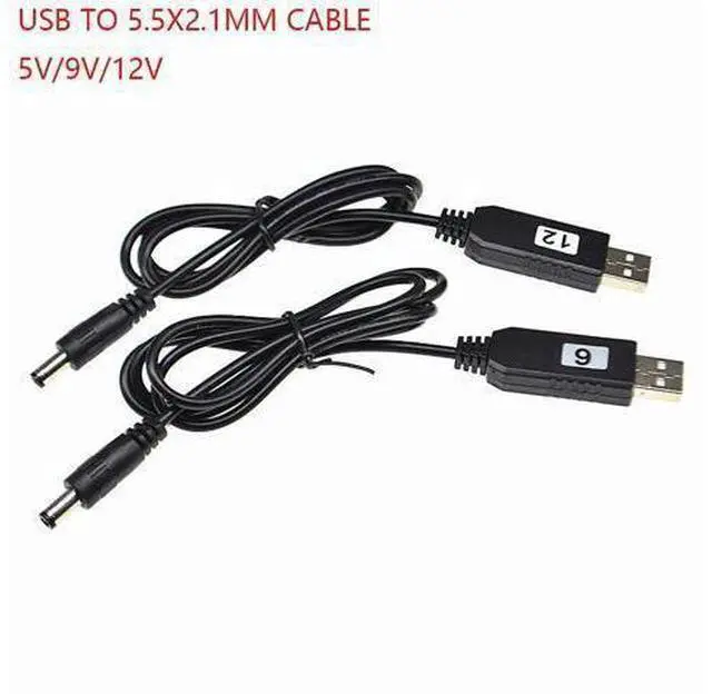 Alt view image 3 of 5 - 2020 New USB Power Booster Wire DC 5V to DC 9V 12V Step up Cable Module Converter USB TO DC 5.5*2.1MM Male Plug Cable