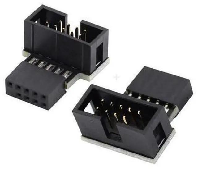 Main image of FOR USB 2.0 10Pin 9Pin Header for Motherboard 1set Down Up Angled 90 Degree Exteon for Adapter Male to Female