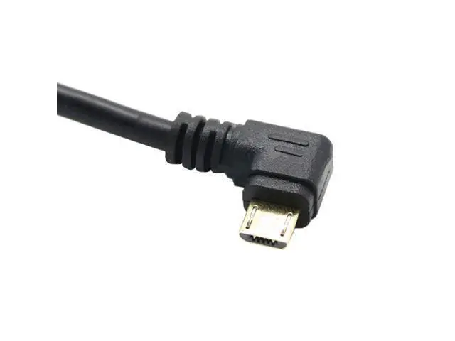 Alt view image 6 of 6 - Right Angle Micro USB Cable, Micro USB 6 Inches Cord Short Micro USB Cable, USB Male to Micro USB Male Adapter Cable, Gold Plated 90 Degree Micro USB Charge Transfer Lead (5 Pin Micro USB, 3 PCS)