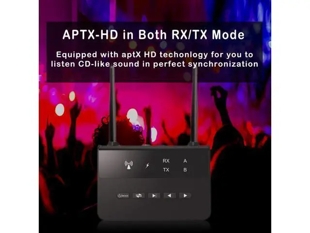 Alt view image 3 of 5 - Bluetooth 5.4 Qualcomm solution for combined receiving and transmitting functions, AUXRCA for in-vehicle TV, APTX Adaptive