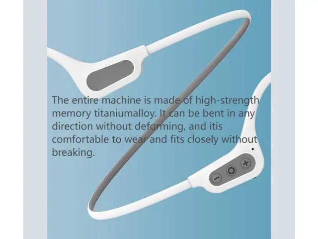 Alt view image 5 of 7 - X10 Bone Conduction Bluetooth Headphones - 16g Memory - Over-Ear Design - Non-Insertive Earphones for Swimming and Sports Activities