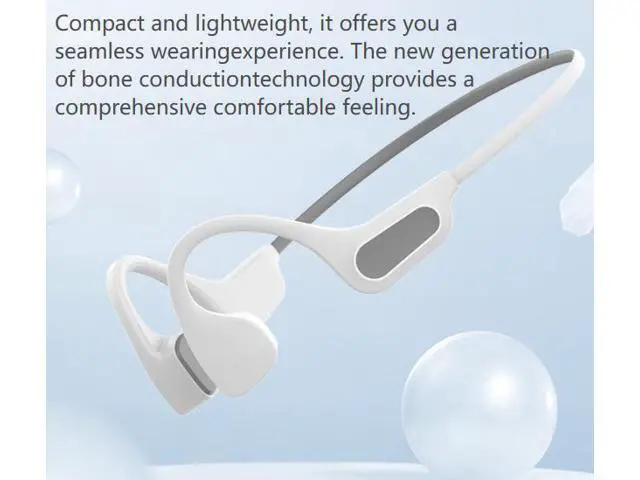 Alt view image 4 of 7 - X10 Bone Conduction Bluetooth Headphones - 16g Memory - Over-Ear Design - Non-Insertive Earphones for Swimming and Sports Activities