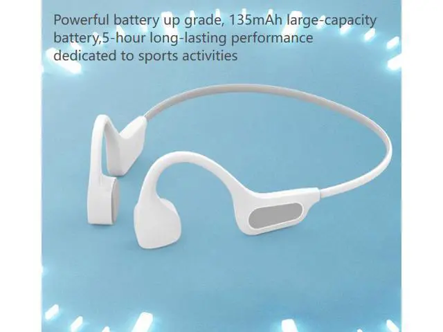 Alt view image 6 of 7 - X10 Bone Conduction Bluetooth Headphones - 16g Memory - Over-Ear Design - Non-Insertive Earphones for Swimming and Sports Activities