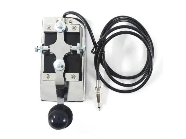 Alt view image 3 of 5 - Changshu K4 Heavy-duty Electric Key Morse Code Electric Key 3.5mm/6.5mm Plug CW Shortwave Electric Key Wireless Radio Station