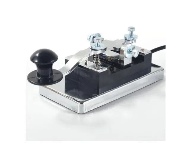 Alt view image 5 of 5 - Changshu K4 Heavy-duty Electric Key Morse Code Electric Key 3.5mm/6.5mm Plug CW Shortwave Electric Key Wireless Radio Station