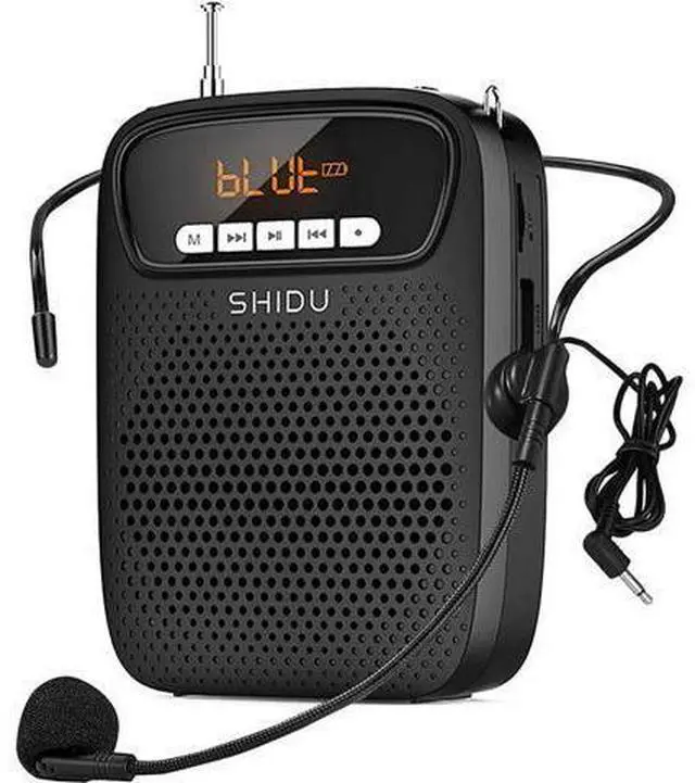 Main image of Portable Mini Voice Amplifier Wired Headset Microphone Speaker Set for Teachers 15W Rechargeable Personal Mic for ClassroomTour GuidesIn Standructors Presentation