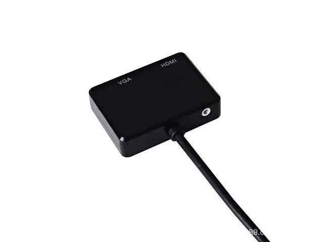 Alt view image 3 of 5 - wusu VGA to HDMI converter with audio power supply interface for TV, projector and monitor. Supports dual display.
