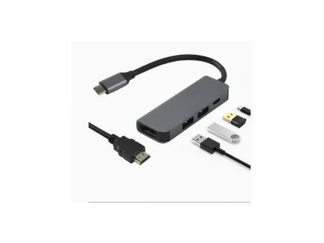 Alt view image 4 of 5 - wusu Type-C 4-in-1 mobile phone docking station, computer splitter, USB hub, multi-functional docking station