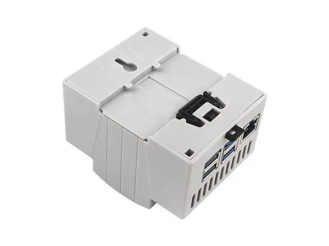 Alt view image 5 of 5 - The heat dissipation shell of Raspberry Pi 5B can accommodate a DN rail-mounted industrial control box. Raspberry Pi 5B industrial control box