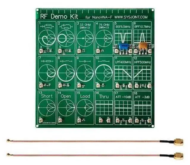 Alt view image 2 of 5 - RF Demo Kit NanoVNA - RF Test Board, Vector Network Analyzer, Filter, Attenuator Calibration Board
