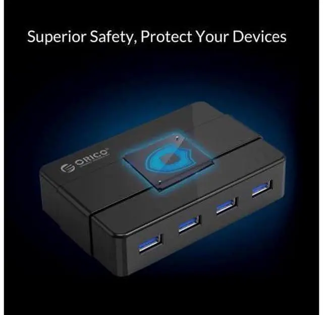 Alt view image 5 of 5 - H4928-U3 4 Port USB3.0 Hub for Windows XP / Vista / 7 / 8 / 10 / Linux / Mac OS