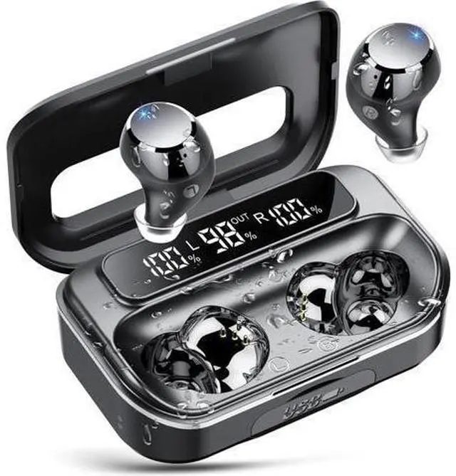 Main image of Ear Buds Wireless Bluetooth Earbuds Bluetooth 5.3 Headphones with 4 ENC Noise Cancelling Mic Powerful Bass In-Ear Earbuds with LED Display 128H IP7 Waterproof 2025 New Earphones for ios/Android