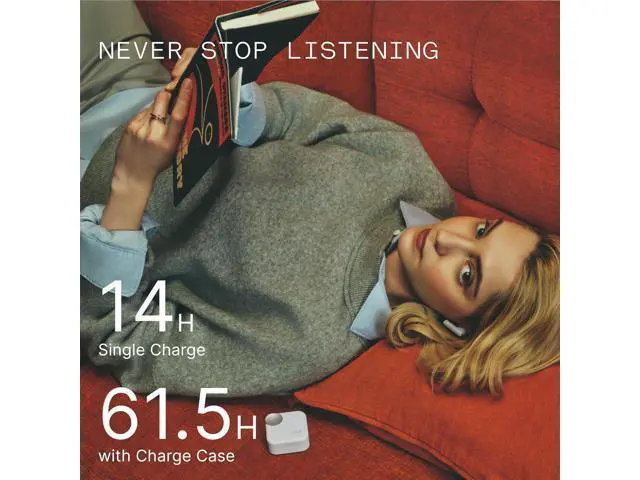 Alt view image 6 of 6 - CMF Buds 2 Plus 2025 New Wireless Earbuds Adaptive Noise Cancelling, Hi-Res Audio Bluetooth Headphones, 12mm Drivers for Deep Bass, 50dB ANC 61.5H Playtime, Sport Ear Buds with 6 Mics, Blue