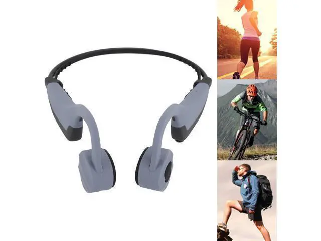 Alt view image 5 of 7 - Yoidesu Bone Conduction Headphones,IPX8 Water Proof Wireless Earbuds, 16G Memory, Open Ear Headphones Bluetooth 5.0 with Mic, for Running, Cycling, Hiking, Gym, Workout (Gray)