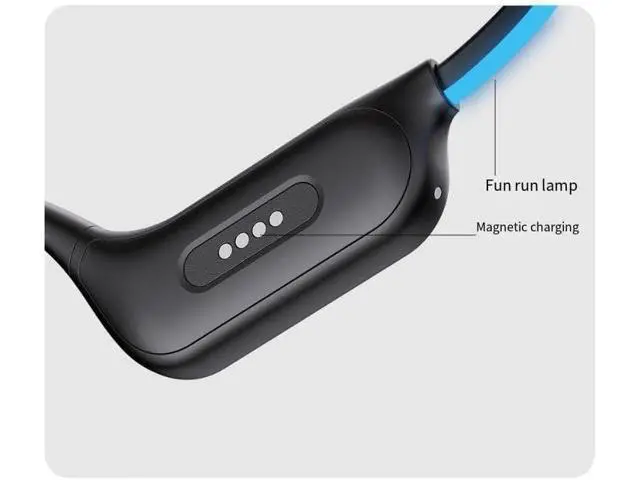 Alt view image 6 of 7 - Bone Conduction Headphones Swimming Open Ear Headphones Wireless Bluetooth 5.3 Air Conduction Headphones with Breathing Light, IP68 Waterproof Earbuds Built-in MP3 Player 32G Memory,White